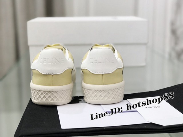 Celine專櫃女鞋 賽琳2022貝殼頭堪比阿迪還香的帆布鞋 平底小白鞋 dx3497